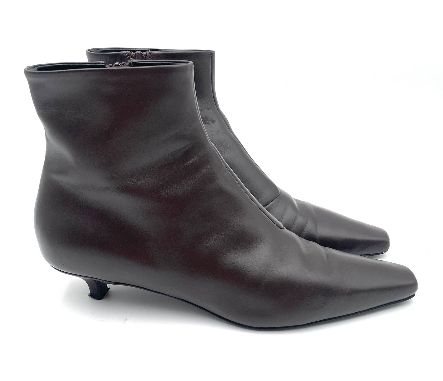 Totem Brown Leather Ankle Boots Size 41