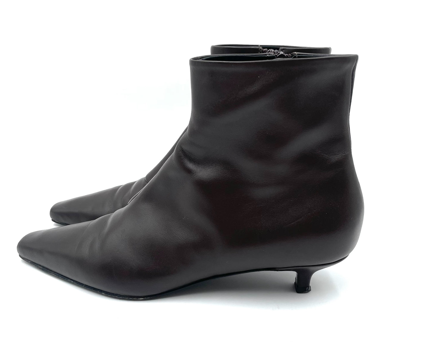 Totem Brown Leather Ankle Boots Size 41