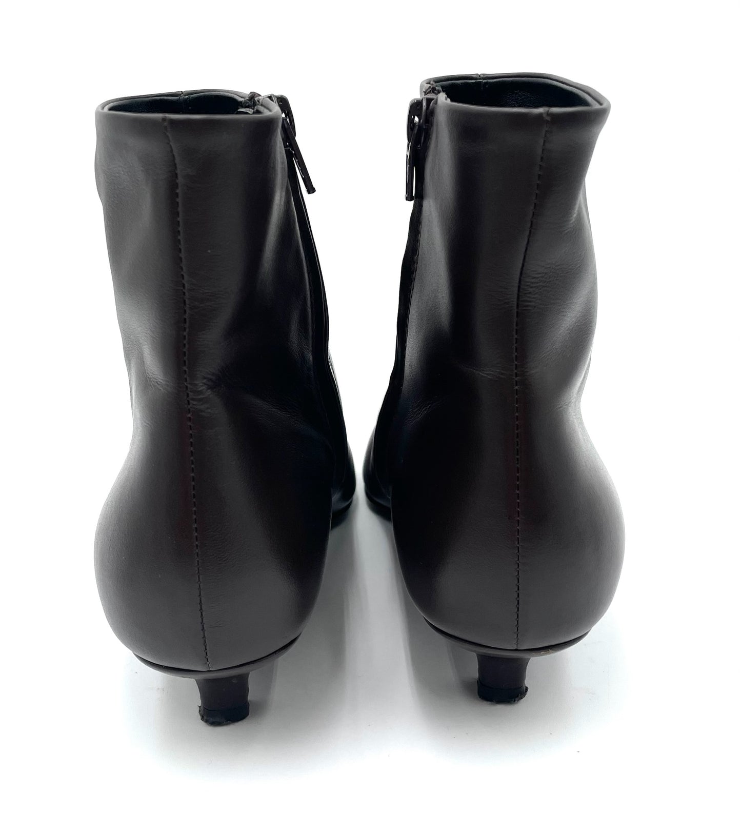 Totem Brown Leather Ankle Boots Size 41