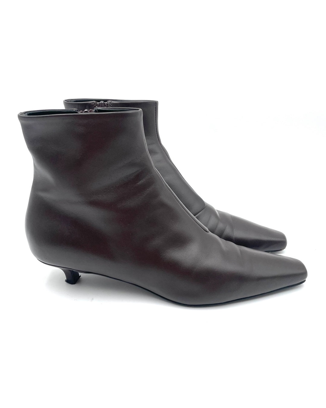 Totem Brown Leather Ankle Boots Size 41