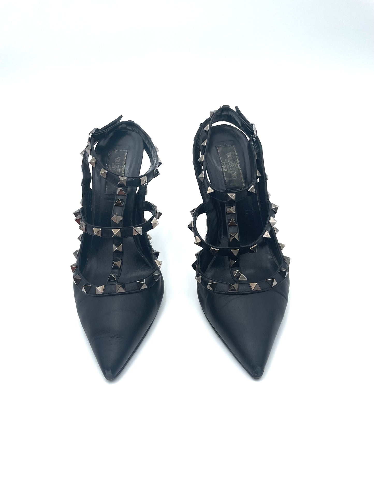 Valentino Black Rockstud Heels Size 39