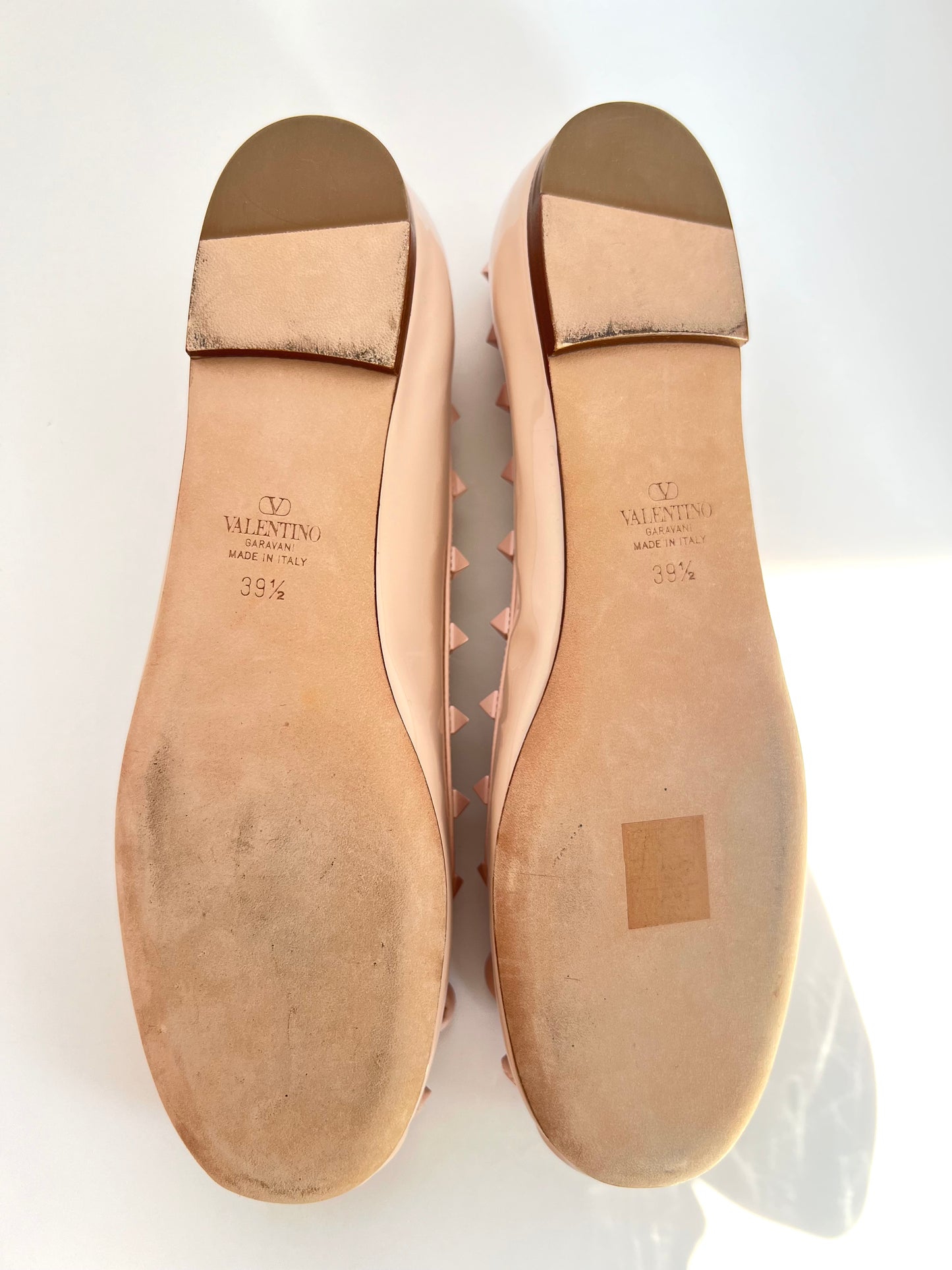 Valentino Garavani  Pink Rockstud Ballet Flats Size 39