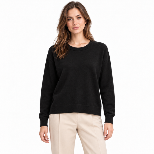 Vince Black Wool & Cashmere Knit Sweater Size S