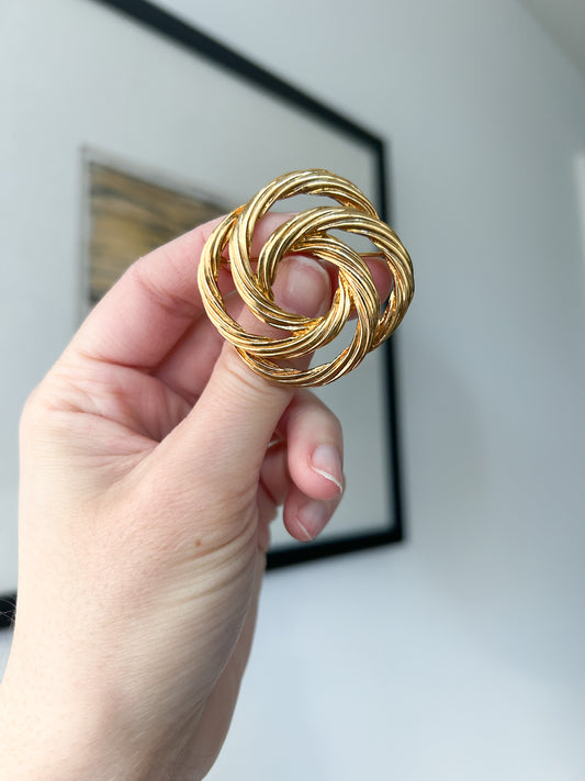 Vintage 1980s Monet Knot Brooch