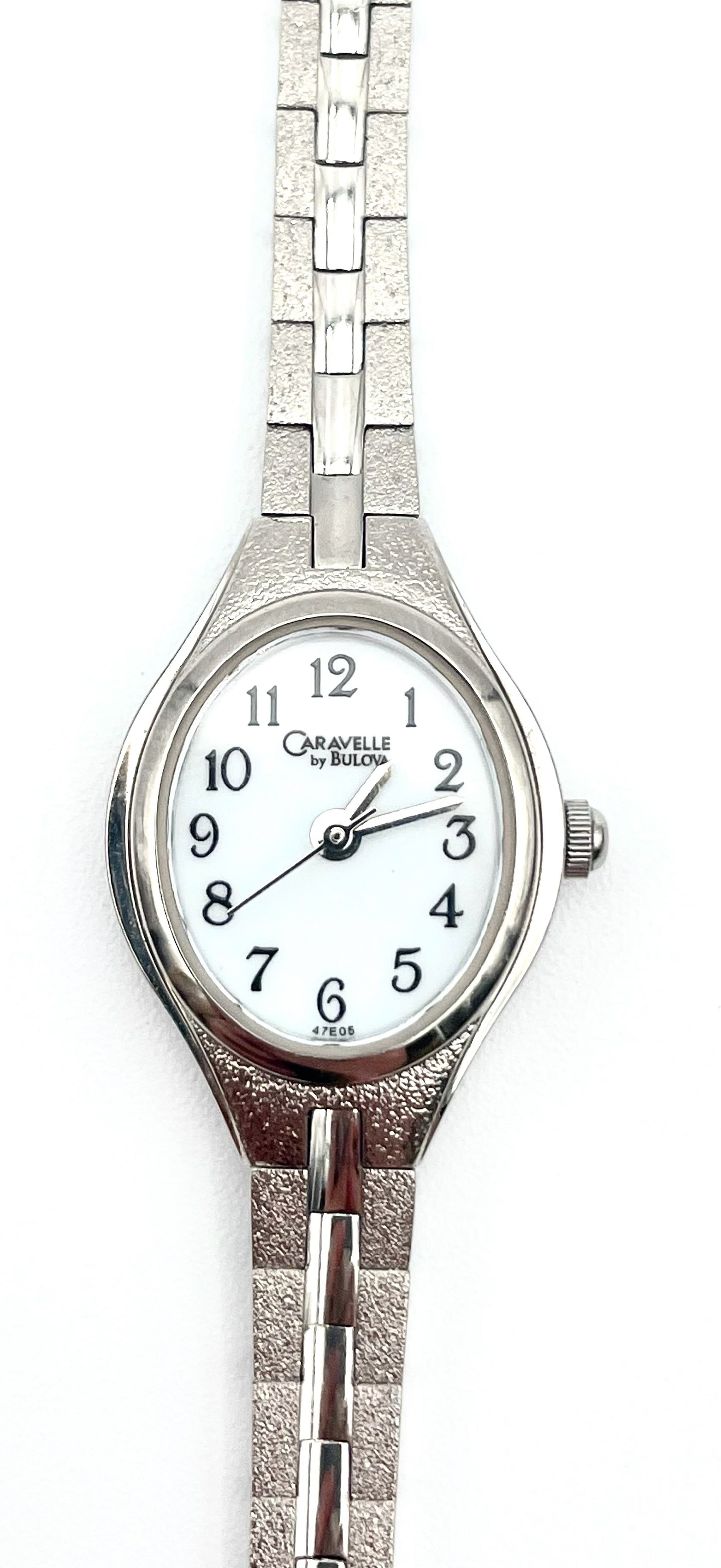 Vintage Caravelle By Bulova Silver Watch