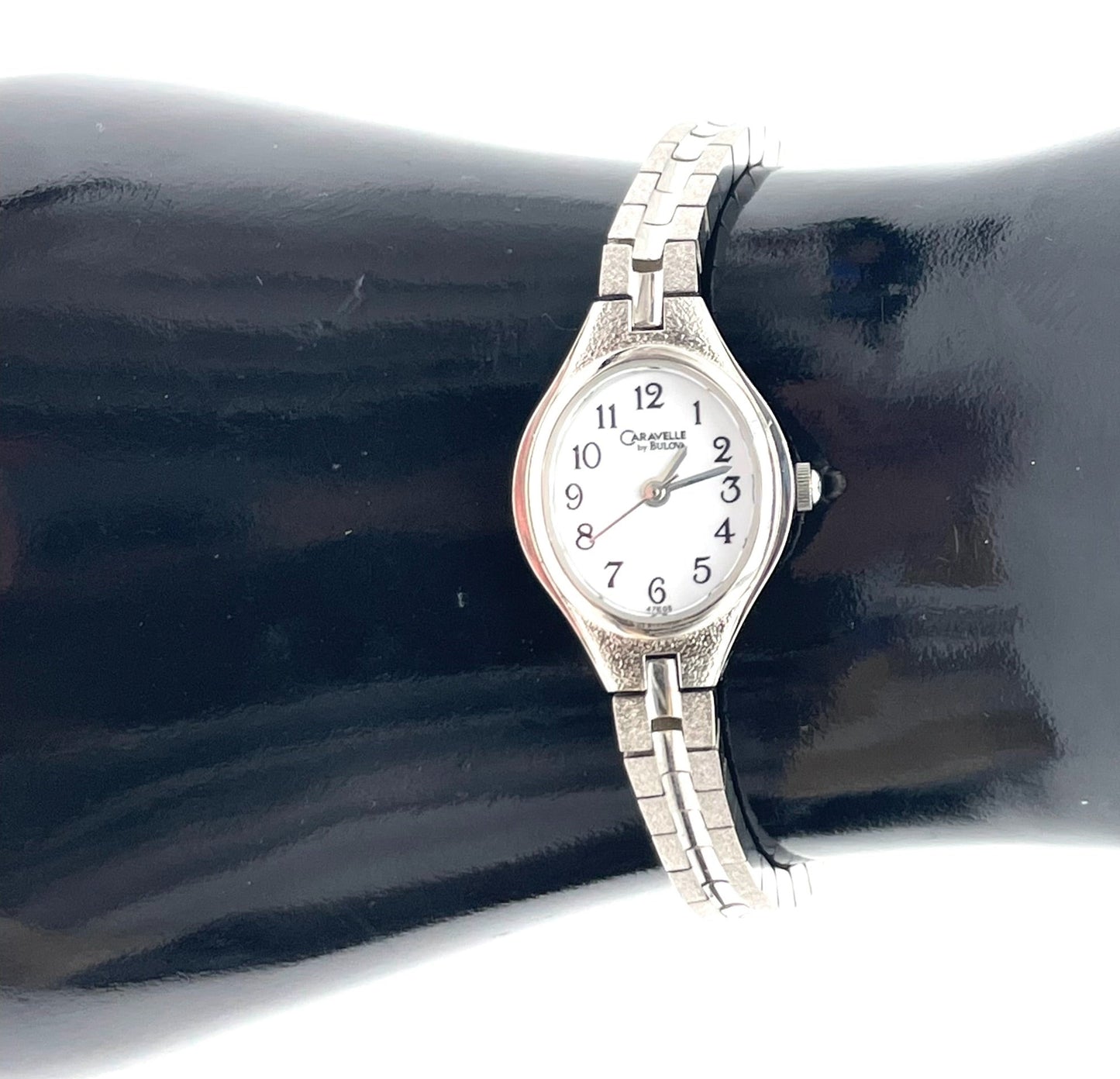 Vintage Caravelle By Bulova Silver Watch