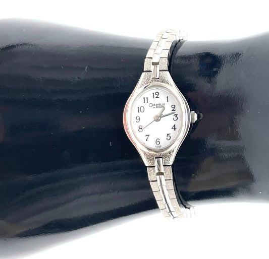 Vintage Caravelle By Bulova Silver Watch