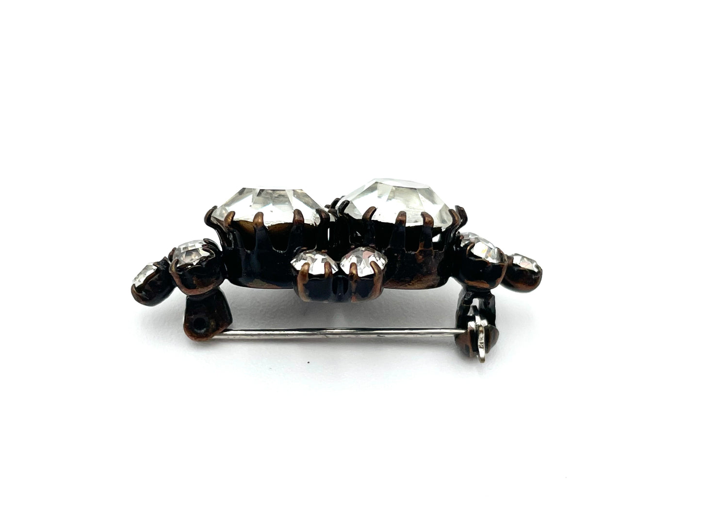 Vintage Clear Rhinestone Brooch