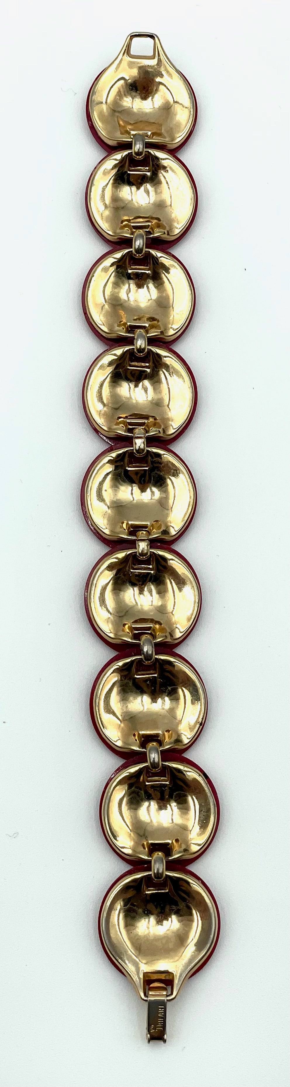Vintage Crown Trifari Red Bracelet