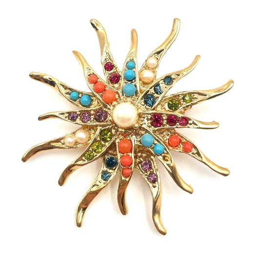 Vintage D’Orlan Starbust Brooch