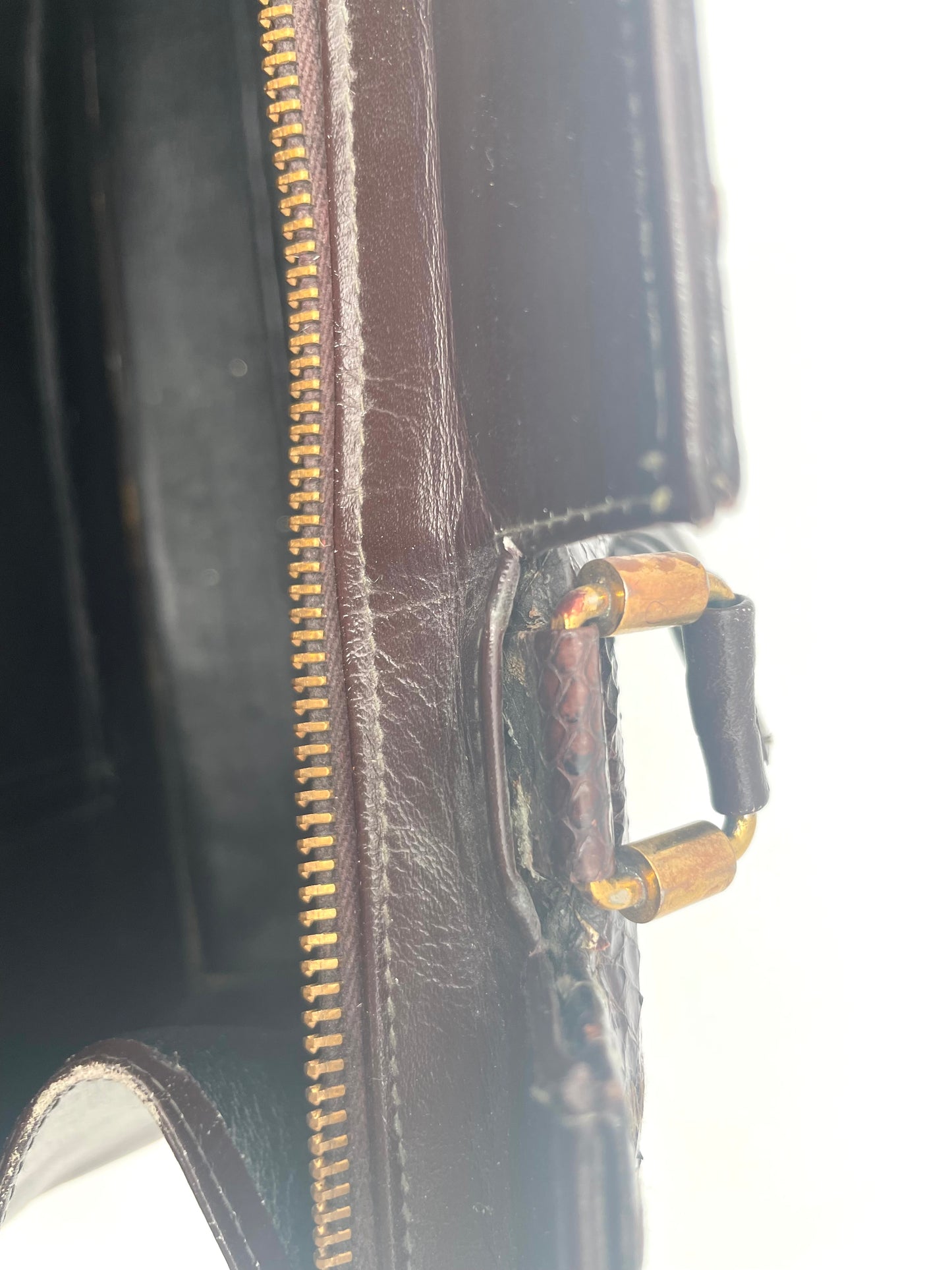 Vintage Snakeskin Leather Bag