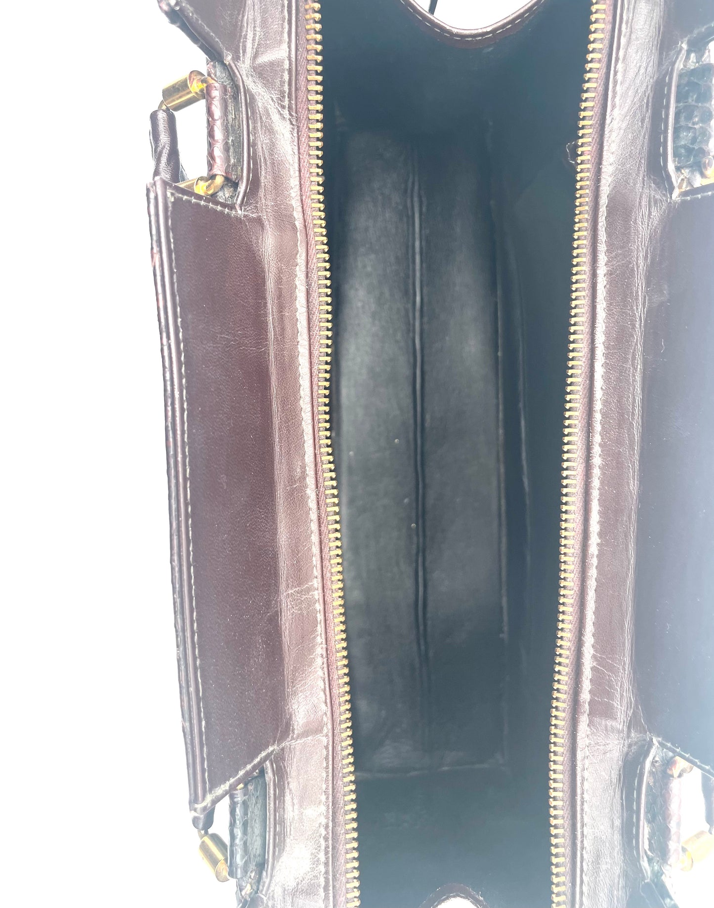 Vintage Snakeskin Leather Bag