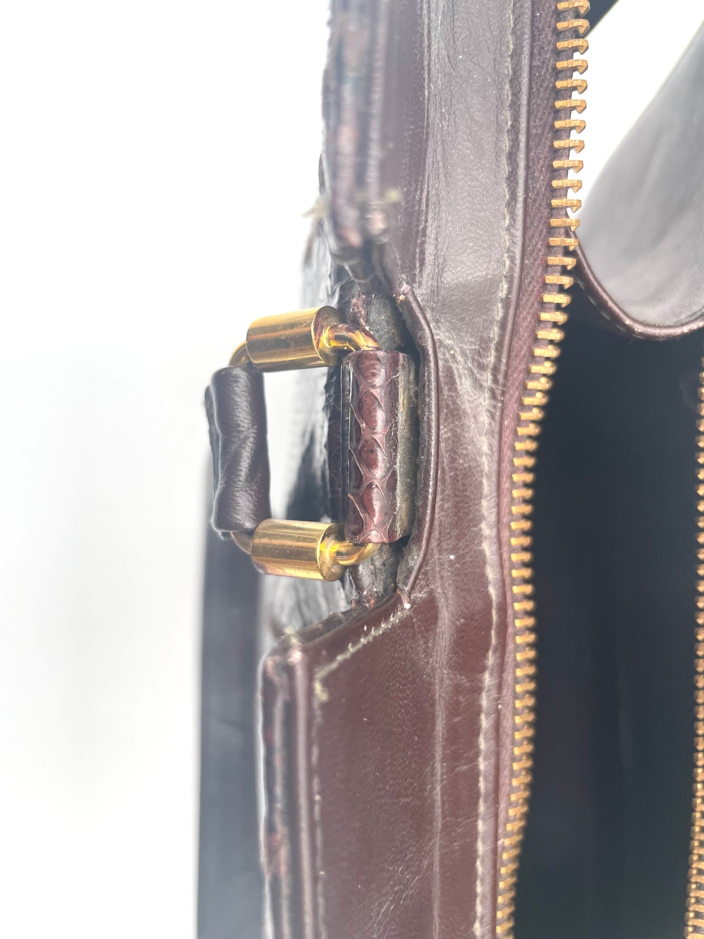 Vintage Snakeskin Leather Bag