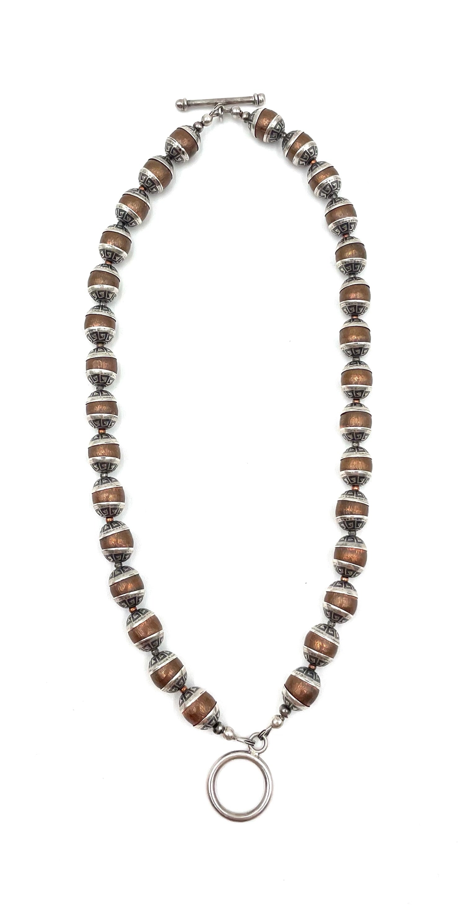 Vintage Western Inspired Silver Necklace & Earring Set