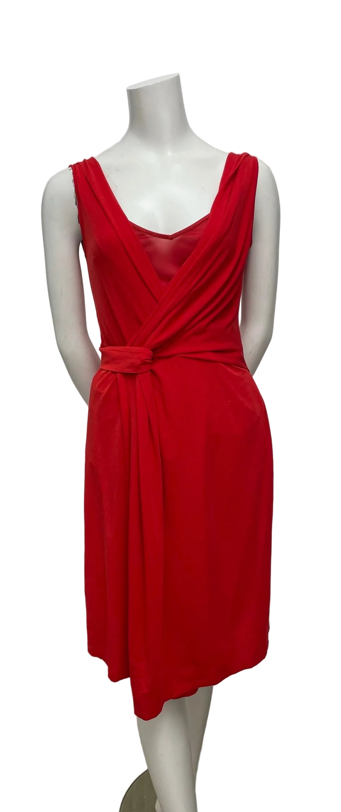 Weekend Max Mara Red Twist Dress Size S