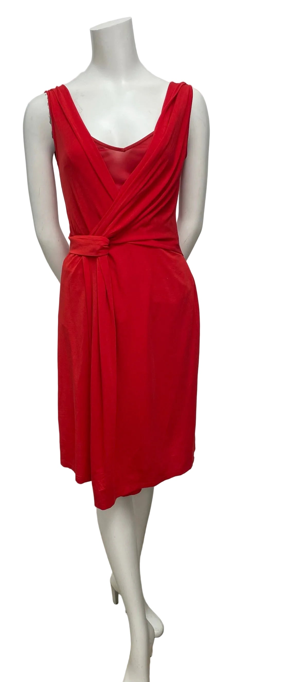 Weekend Max Mara Red Twist Dress Size S