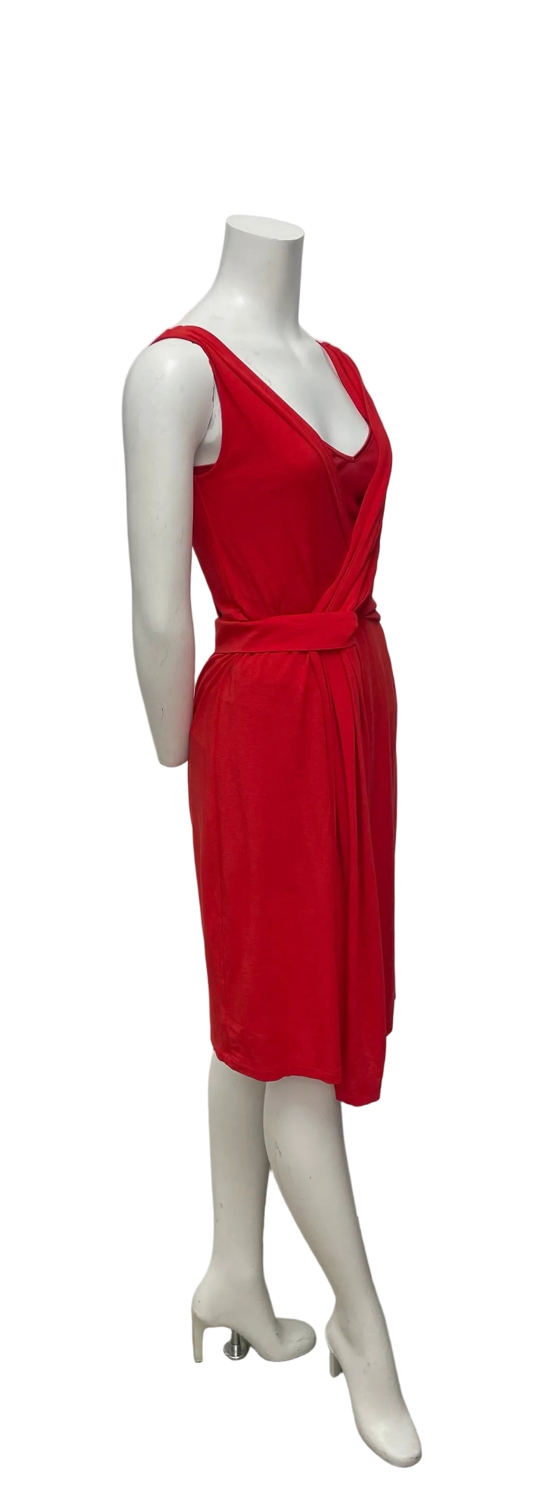 Weekend Max Mara Red Twist Dress Size S