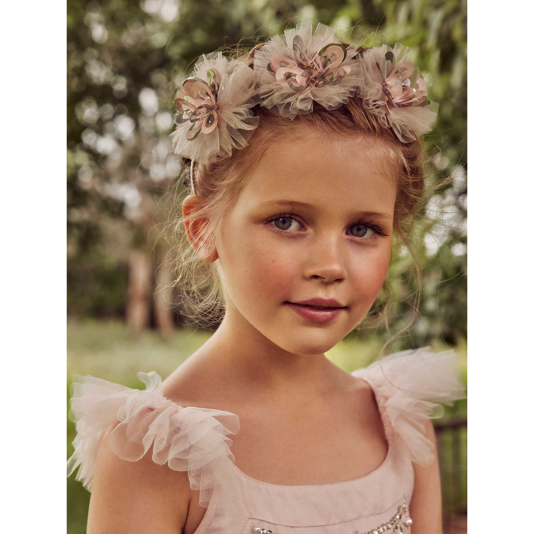Winter Bloom Porcelain Pink Headband
