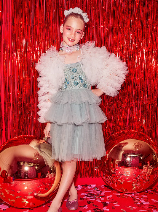 Jade Kids Green Tulle Kids Size 8-9 Years