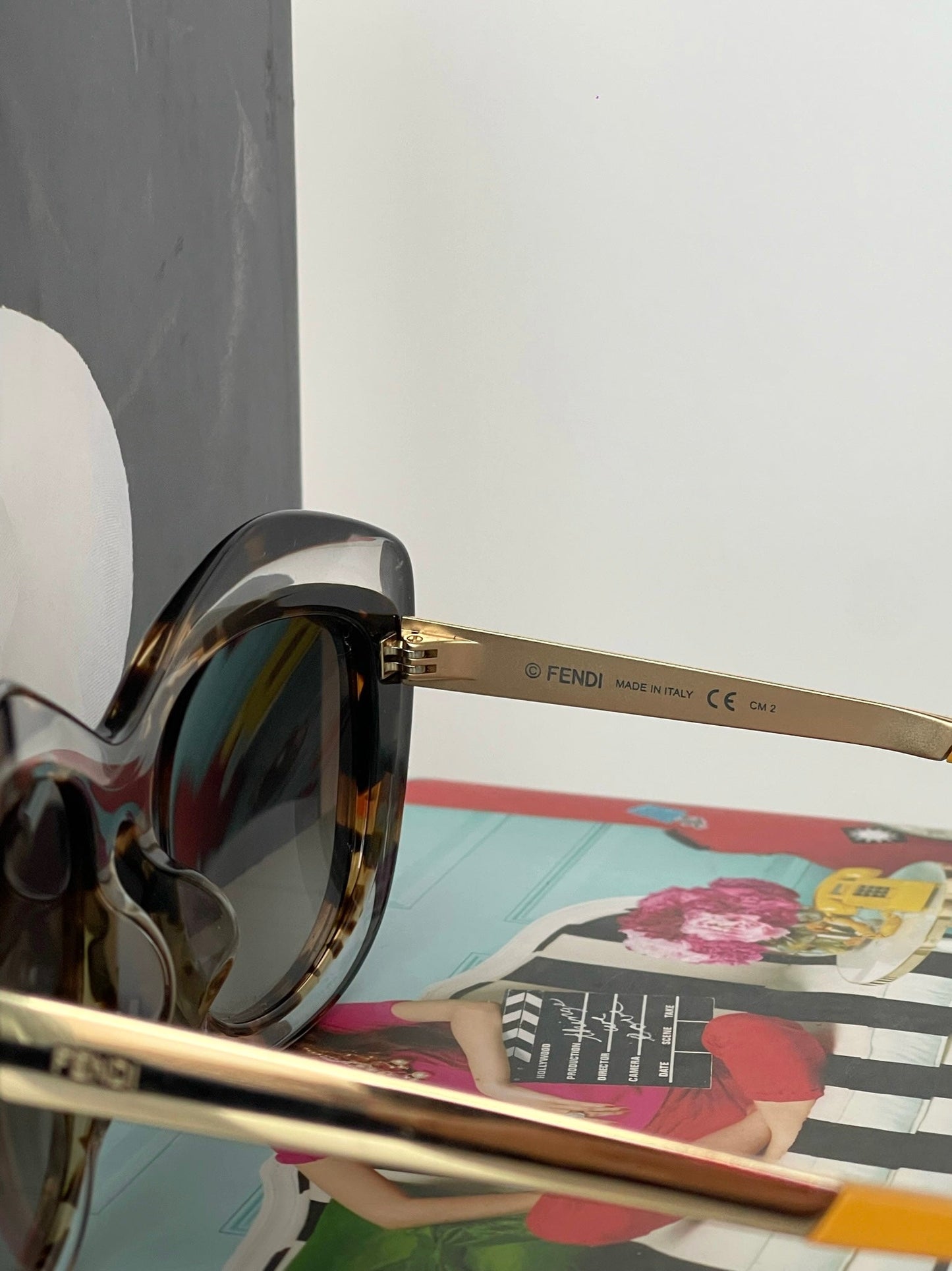 Fendi Crystal Havana Honey Gold FF 0029/S Sunglasses