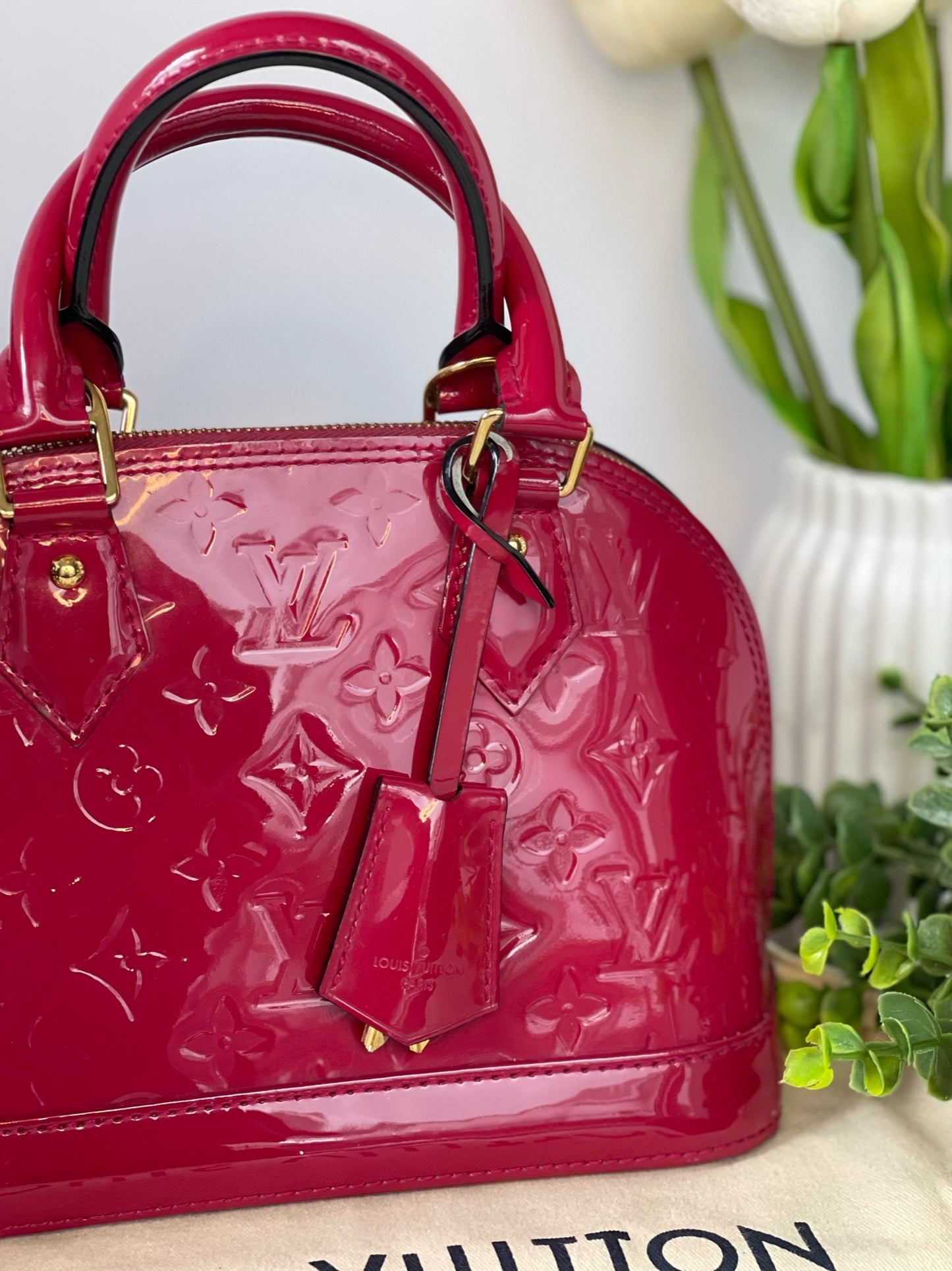 Louis Vuitton Vernis “Indian Rose” Alma BB Bag