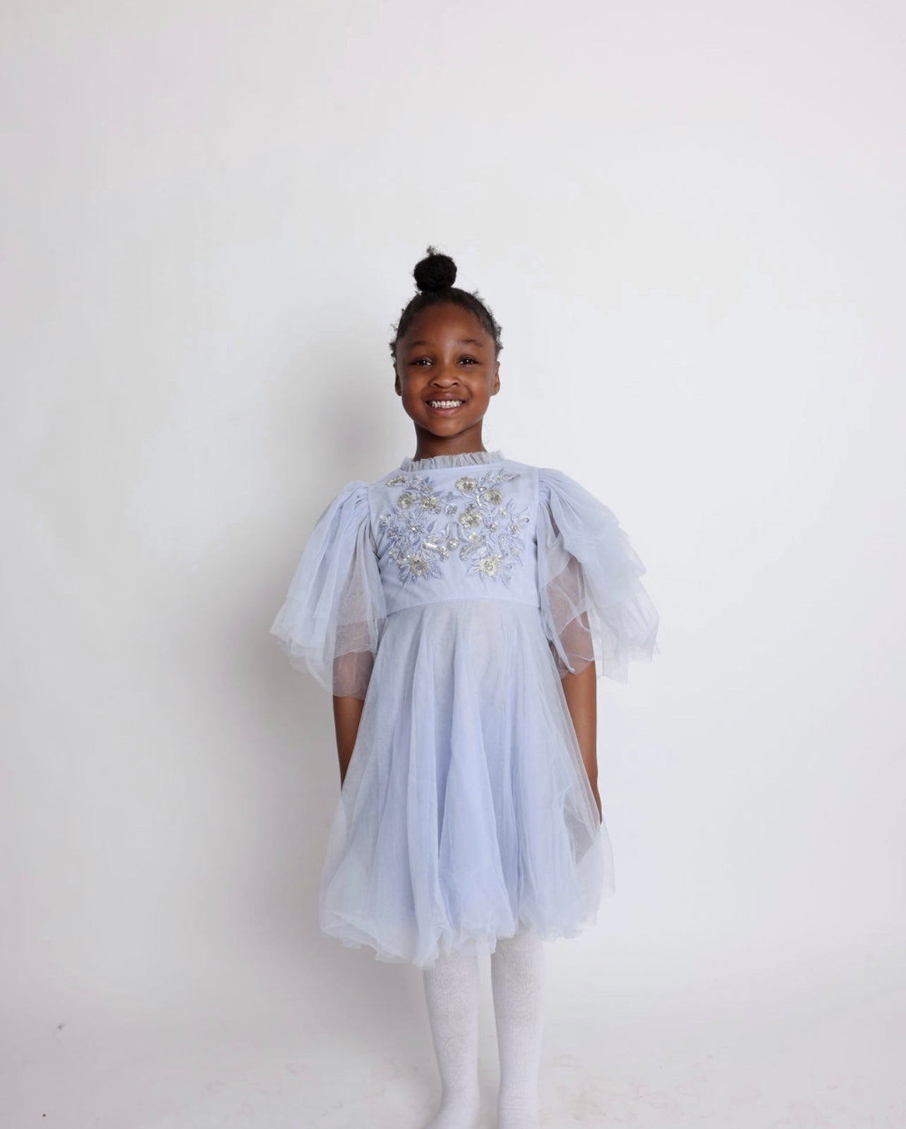 Gracie Lavender Tulle Batwing Size 6-7