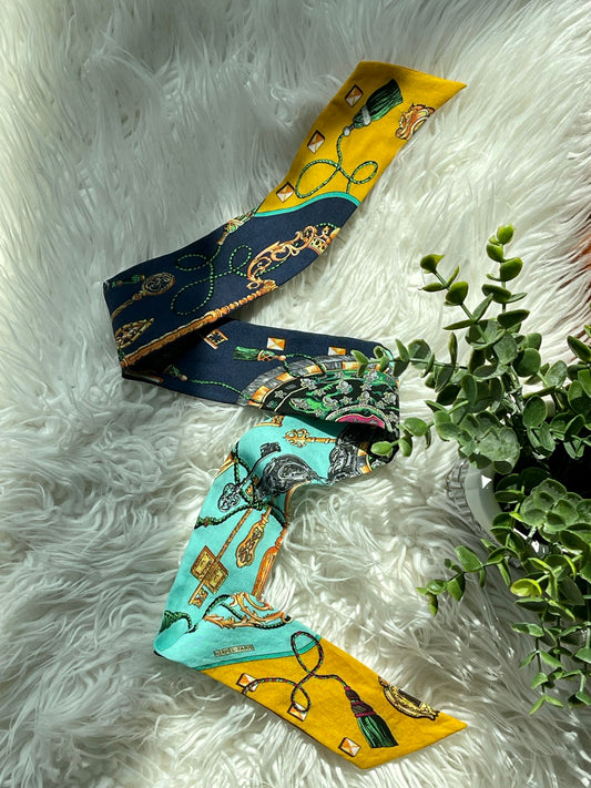 Hermes Multi-Color Twilly Scarf