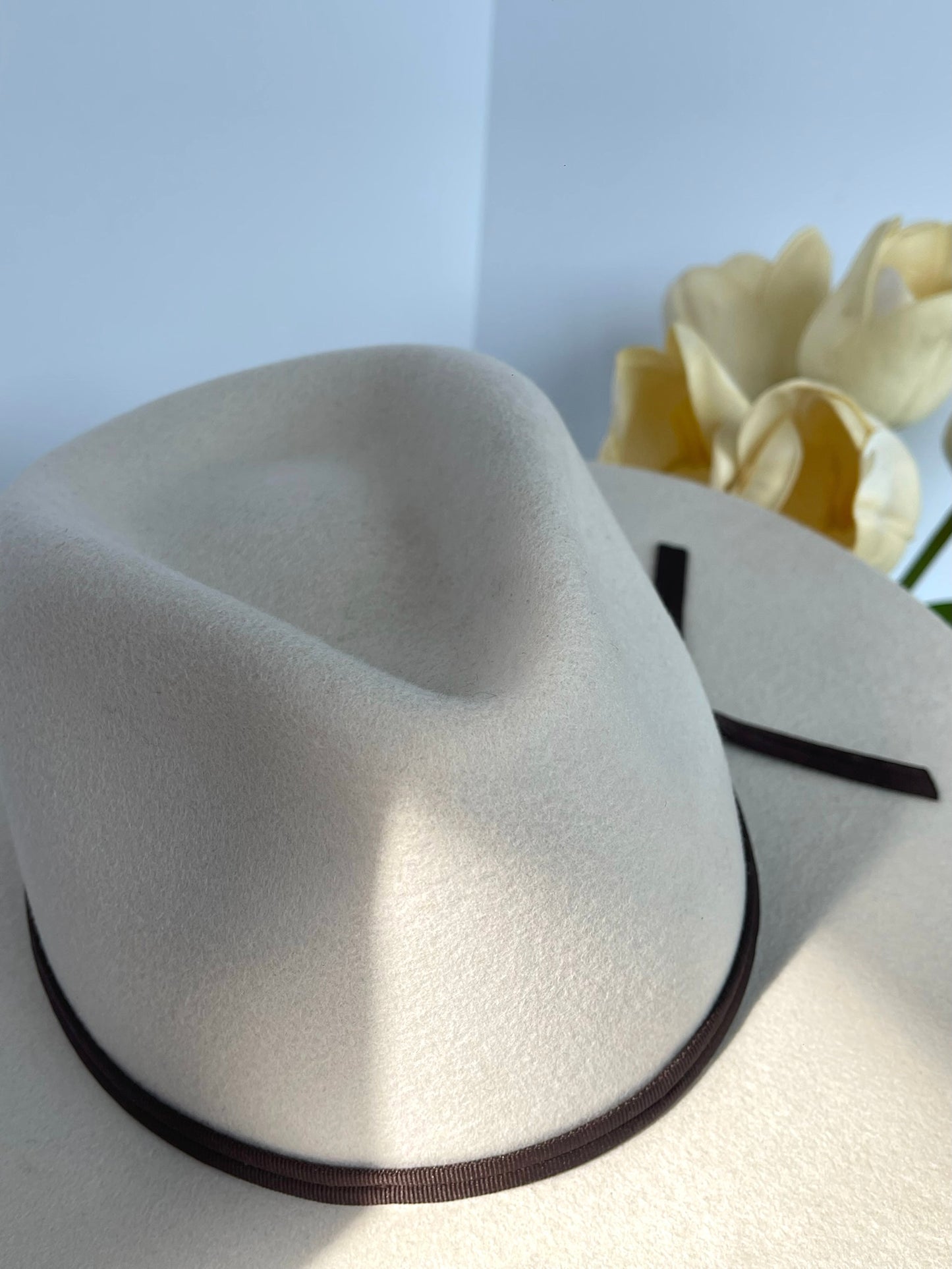 Brixton Cream Felt Hat Size S (56cm)
