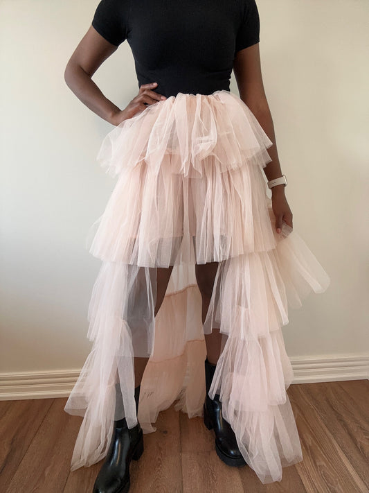 Hi-Lo Pink Tulle Skirt Size S