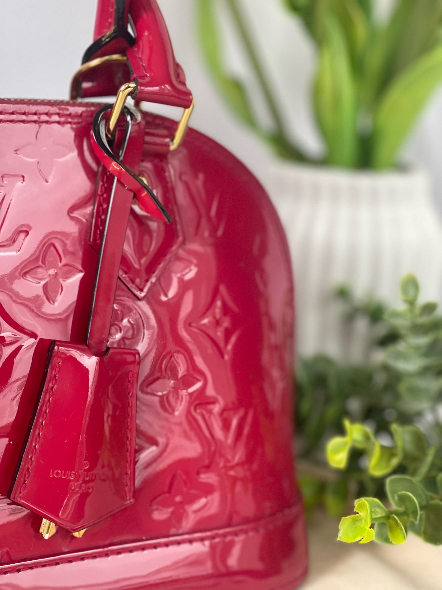 Louis Vuitton Vernis “Indian Rose” Alma BB Bag