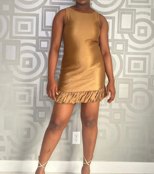 Brand New CeCe by Cynthia Steffe Gold Dress Size 10