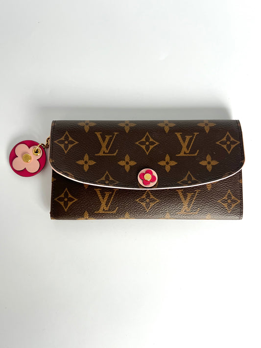 Louis Vuitton Monogram Emilie Bloom Long Wallet